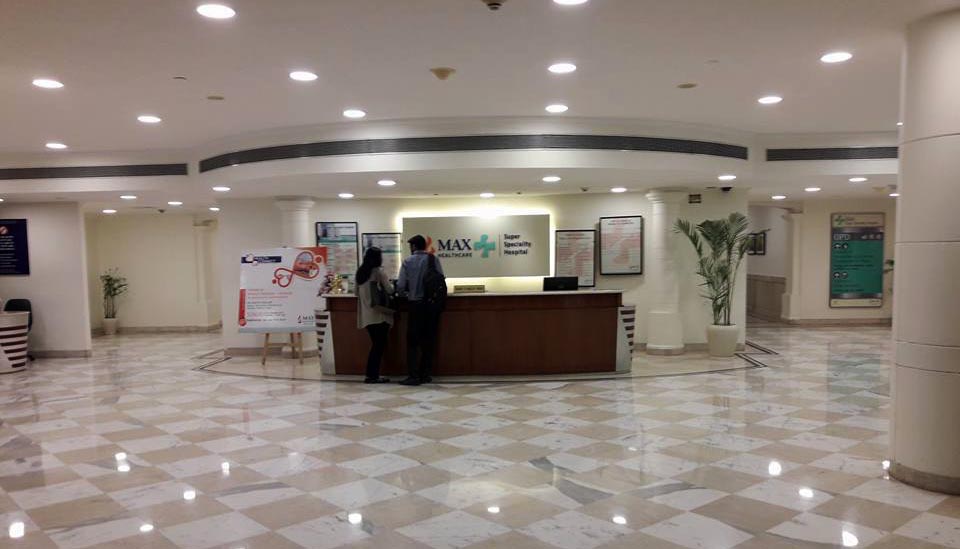 मैक्स सुपर स्पेशलिटी हॉस्पिटल रिसेप्शन साकेत दिल्ली