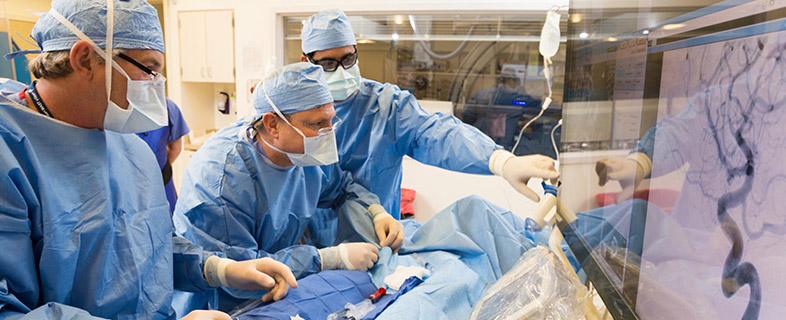 During the Carotid Angioplasty Surgery Procedure